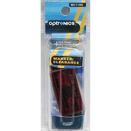 Red surface mount mini marker/clearance light with black base