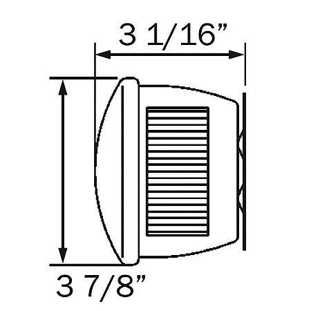 Stud mount combination stop/turn/tail light with license illuminator