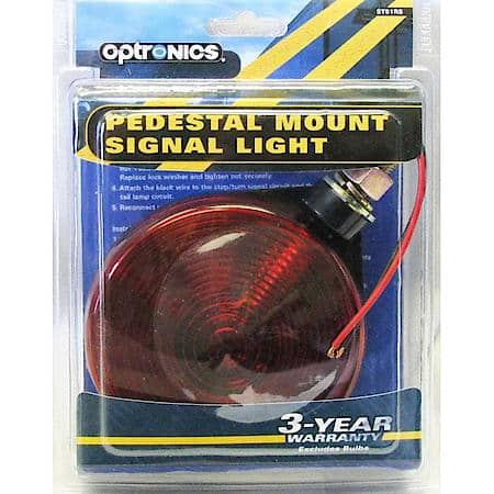 Pedestal mount red stop/turn/tail light, single face
