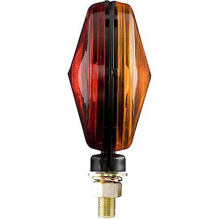 DUAL FACE YELLOW/RED PEDESTAL MOUNT ROUND STOP/TURN/TAIL LIGHT