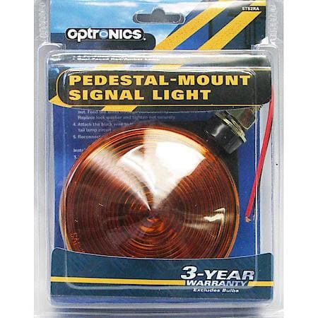 DUAL FACE YELLOW/RED PEDESTAL MOUNT ROUND STOP/TURN/TAIL LIGHT
