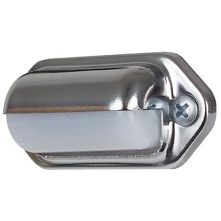 Mini surface mount chrome-plated license plate light