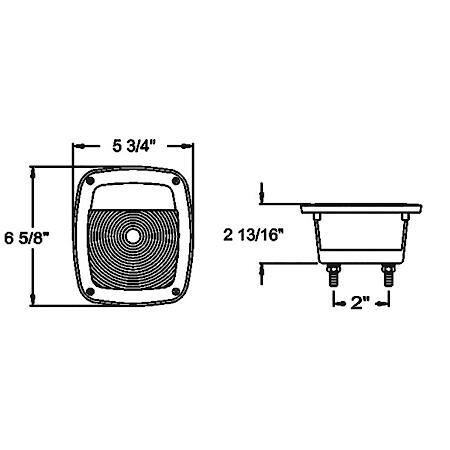 Stud Mount Combination Taillight