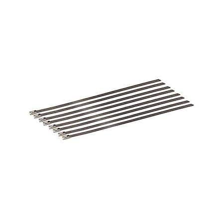 Stainless-Steel Locking Ties, 8 Inches 9-Pack, 100Lb Tensile Strength