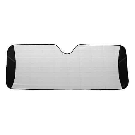Windshield Sunshade, Silver/Grey Mylar Foam, Delu x e, Standard 58" x 24", Accordion Style