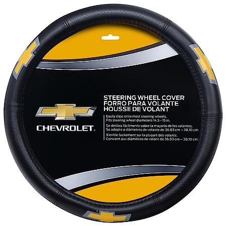 Chevrolet Elite Steering Wheel Cover: Speed Grip, Padded Leather-Like, Fits 14.5-15 in.