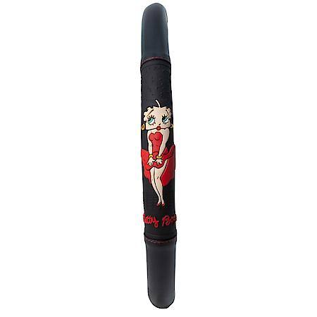 Betty Boop Steering Wheel Cover: Padded Leather-Like, Fits 14.5-15.5 in.