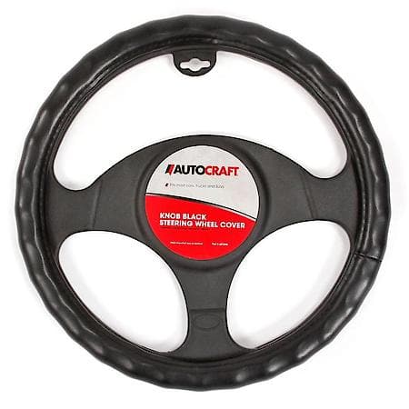 Black Knob Steering Wheel Cover
