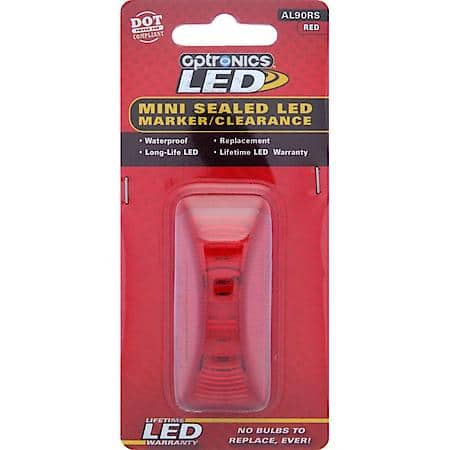 1-LED FLEET COUNT RED MINI THINLINE MARKER/CLEARANCE LIGHT