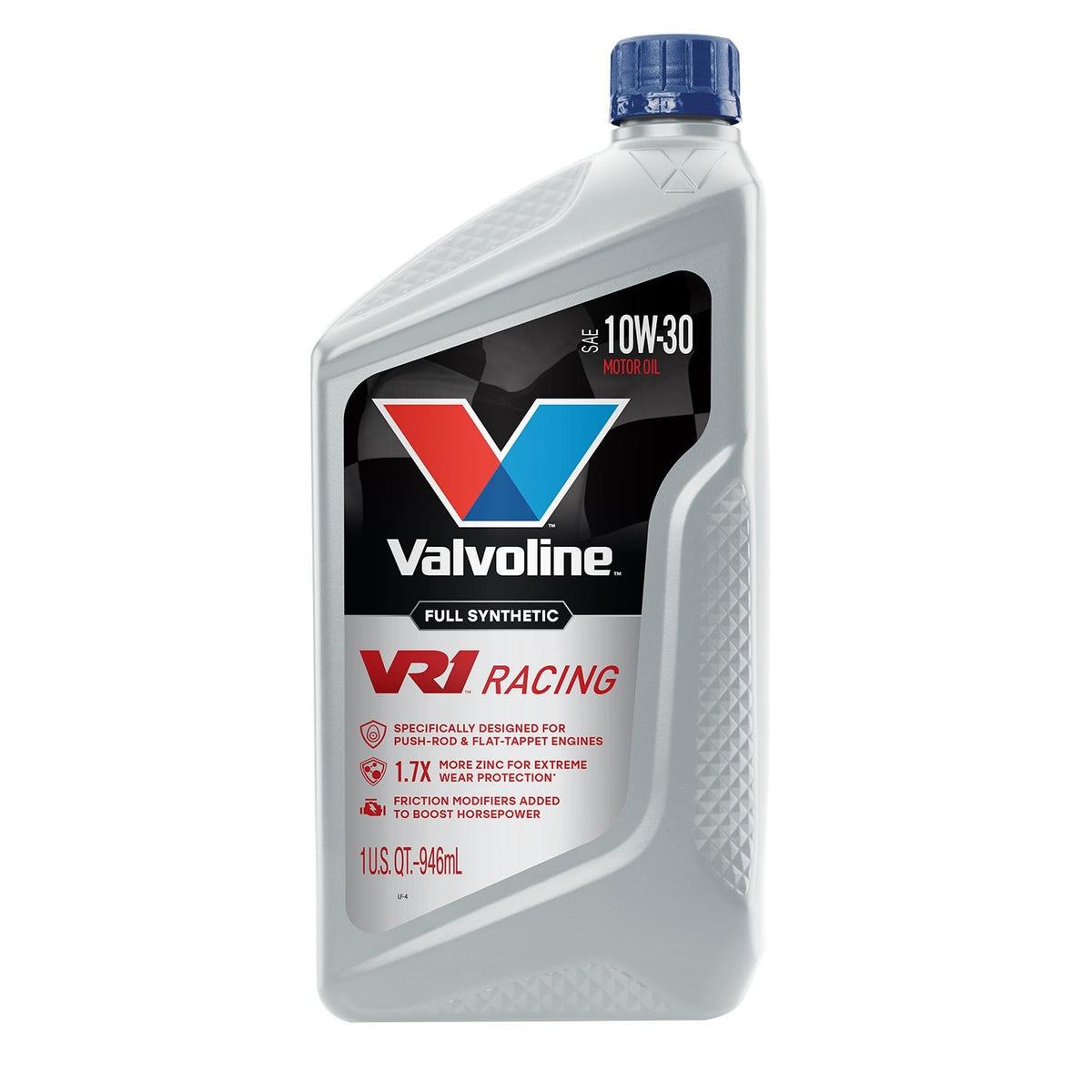 Valvoline VR1 Full Synthetic 10W-30 Motor Oil 1 Quart 679083
