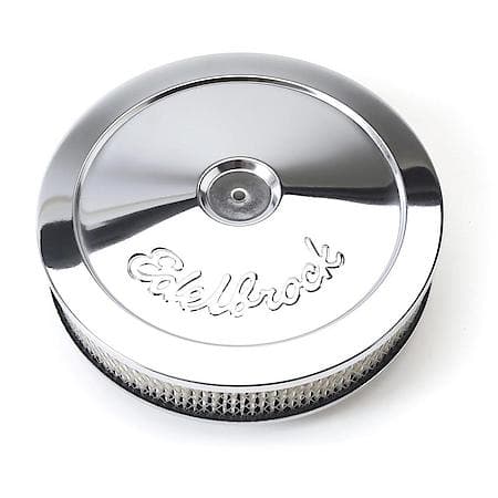Pro-Flo Chrome 10" Round Air Cleaner with 2" Paper Element (Deep Flange)
