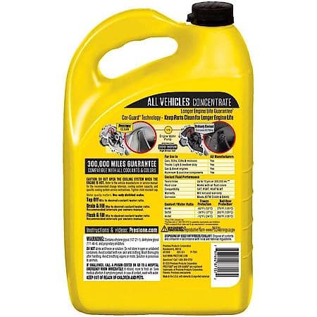 Antifreeze & Coolant: Concentrate, Universal, Protects Against Buildup & Rust, 1 Gallon