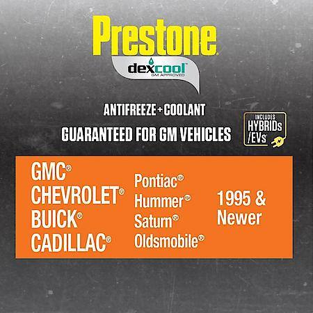 Antifreeze & Coolant: Concentrate, Dex-Cool Compatible, Protects Against Corrosion, 1 Gallon