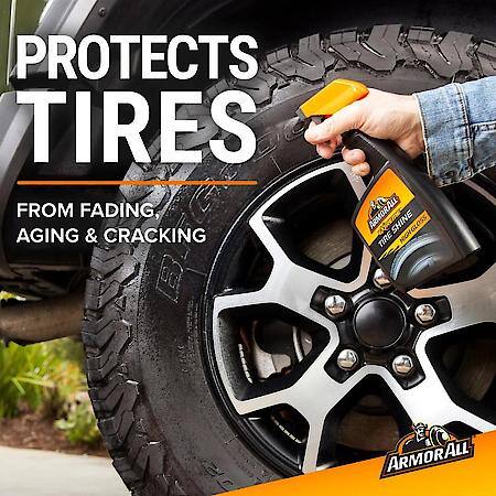 Extreme Tire Shine Spray, 22 Oz - Wet, Black Shine for Your Tires
