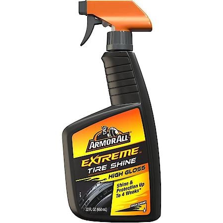 Extreme Tire Shine Spray, 22 Oz - Wet, Black Shine for Your Tires