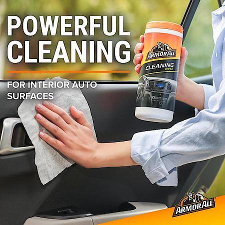 Car Cleaning Wipes, vinyl & fabric - 25 Count