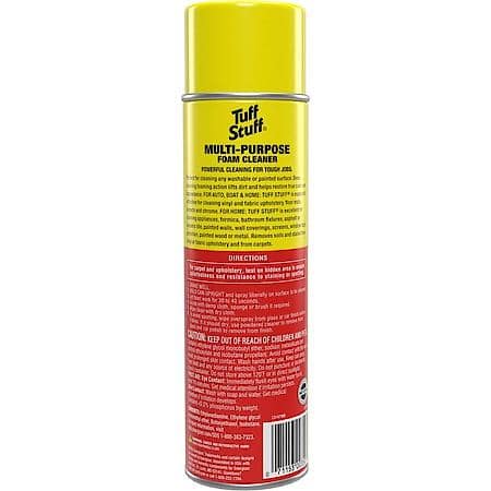 Tuff Stuff Multi-Purpose Foam Cleaner Deep Cleaning for Carpet, 22oz