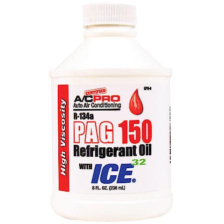 R-134a PAG 150 AC Oil Lubricant: With ICE 32 For Improved Cooling, 8 oz