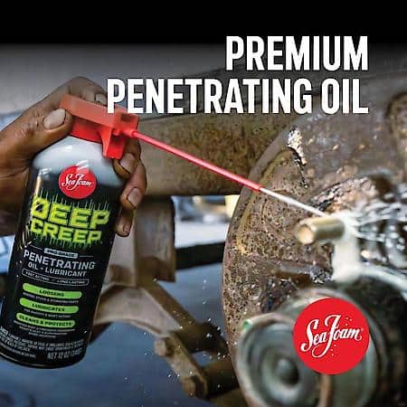 Deep Creep; penetrating oil and lubricant, frees rusted parts and lubricates equipment, 12 oz.