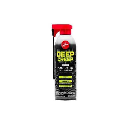 Deep Creep; penetrating oil and lubricant, frees rusted parts and lubricates equipment, 12 oz.