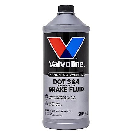 DOT 3/4 Brake Fluid: For DOT 3 & DOT 4 Systems, 32 Oz.