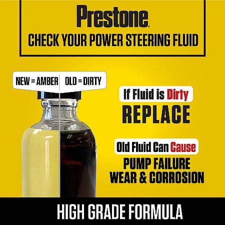 Power Steering Fluid: All Vehicles, Anti-Wear Protection, 50k miles, 12 Oz.