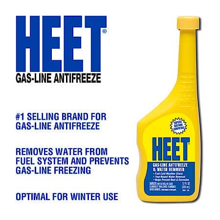 Gas-Line Antifreeze and Water Remover Fuel Treatment: Safe For Use In All 4-Cycle Engines, 12 oz