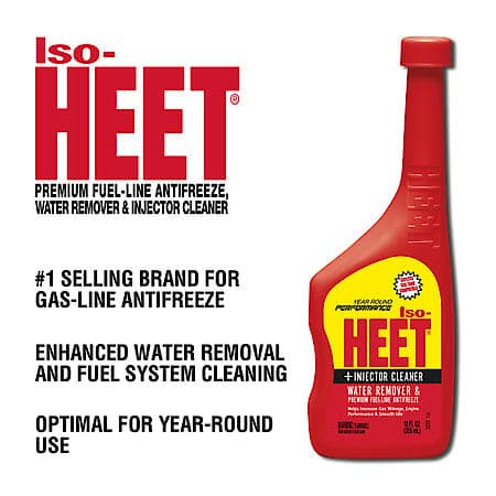 Premium Fuel-Line Antifreeze Water Remover & Injector Cleaner Fuel Treatment: Year-Round Use, 12 oz