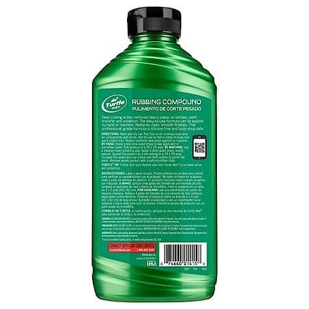 Premium Rubbing Compound; Precision Cutting Technology