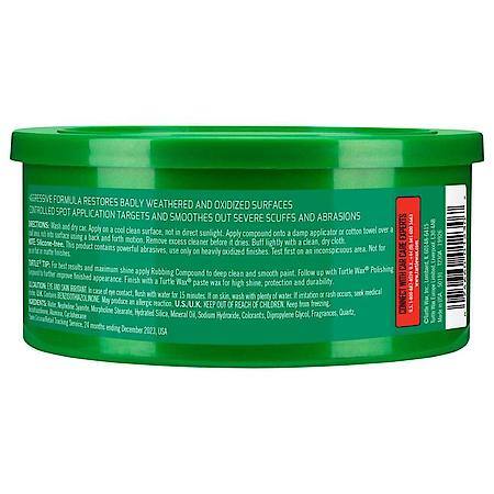 Rubbing Compound Wax : Heavy Duty Paste That Cleans Dull, Oxidized Finishes, 10.5 oz.