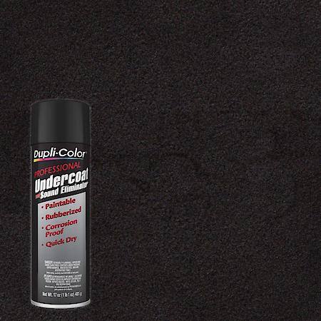 Professional Undercoat: Black, Aerosol, High Solids Rust Resistant Formula, 17 Oz