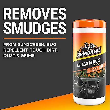 Orange Cleaning Wipes, 25 Count