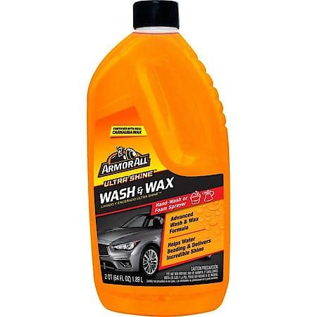 Ultra Shine Car Wash & Wax : Advanced Wash & Wax Formula, Delivers Mirror-Like Shine, 64 oz.