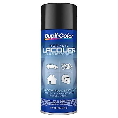 Dupli-Color, Multi-Purpose Lacquer, Gloss, Black, 12-Oz