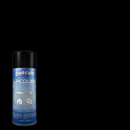 Dupli-Color, Multi-Purpose Lacquer, Flat, Black, 12-oz