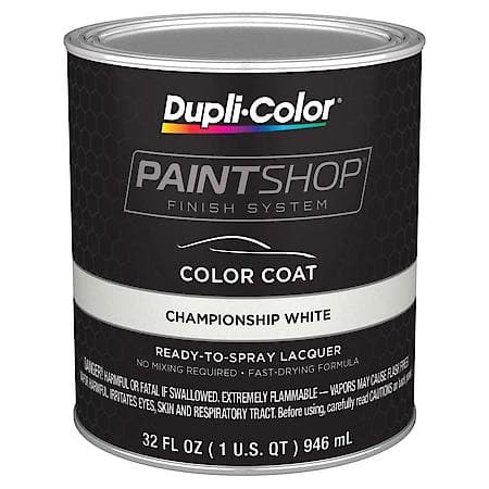 Paint Shop Finish System, Championship White, 1-Qt