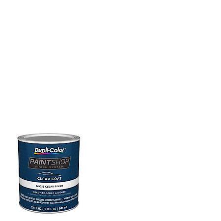 Paint Shop Finish System, Gloss, Clear, 1-Qt