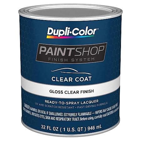 Paint Shop Finish System, Gloss, Clear, 1-Qt