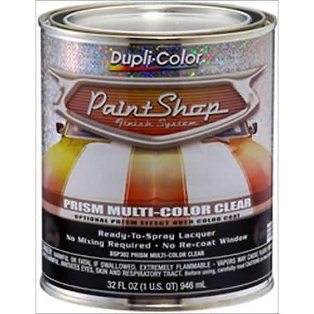 Paint Shop Finish System Special Effects Mid-Coat Clear, Prism Clear Coat, 32 Oz. Quart