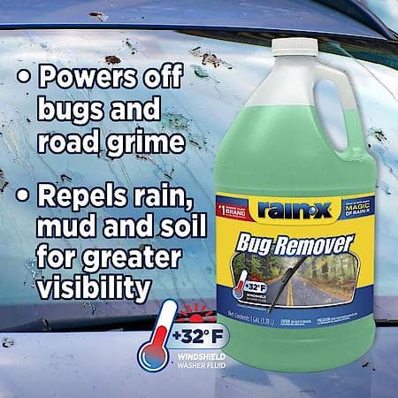 Bug Remover 32 Deg. F Windshield Washer Fluid, 1 Gallon