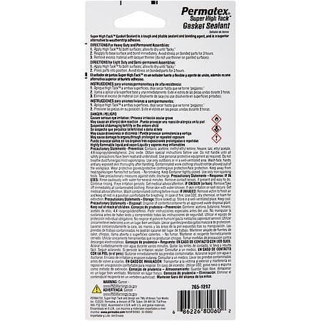 Non-Hardening Gasket Sealant for Easy Disassembly & Fluid Resistance, 1.75 oz.