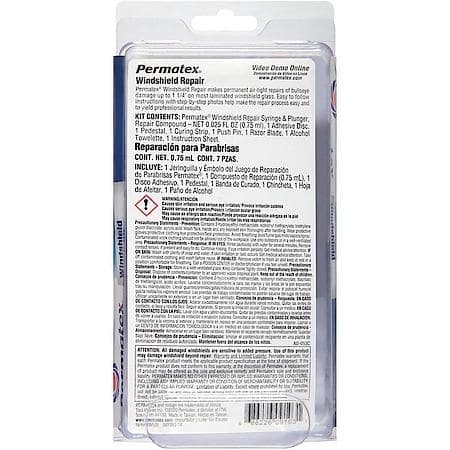 Windshield Repair Kit, Fix Bullseye Damage Up to 1 1/4"