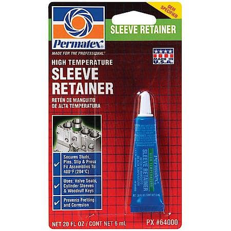 High Temperature Sleeve Retainer, OEM Specified, 6 mL