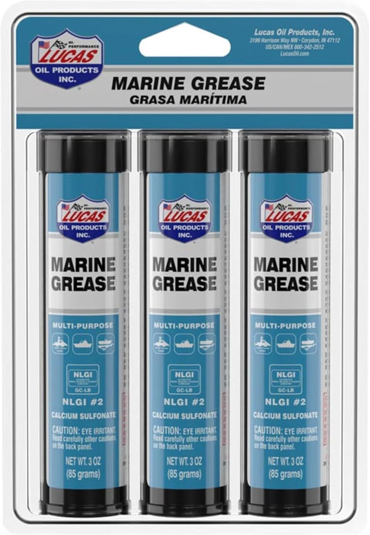 Lucas Oil 10682 Marine Grease 3 Ounce Combo Pack (Pack of 10)