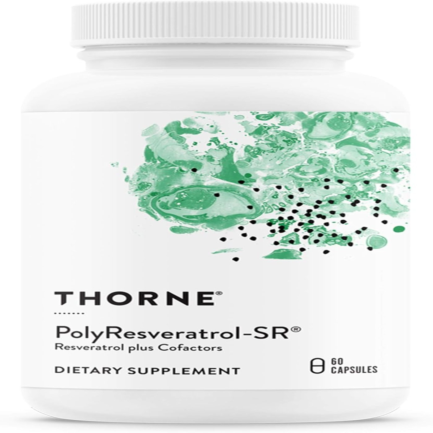 THORNE PolyResveratrol-SR - Trans-Resveratrol Supplement for Healthy Aging - 60 Capsules