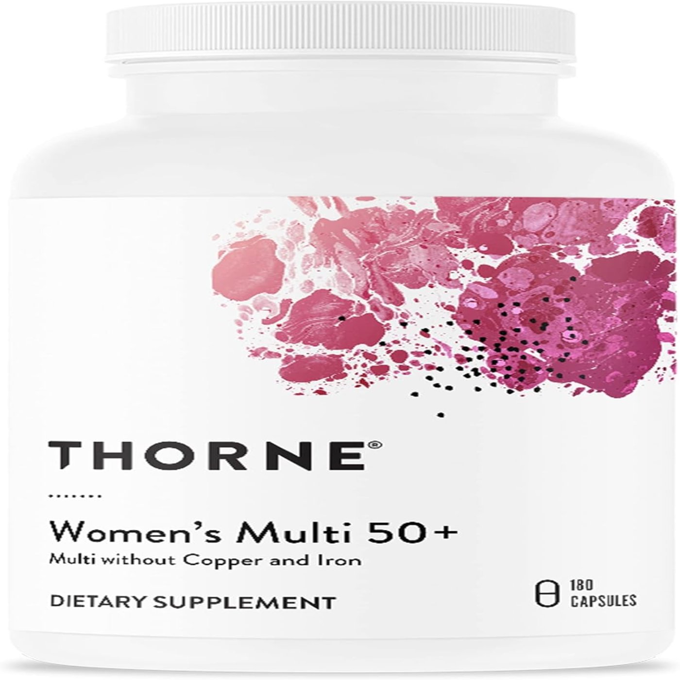 THORNE Women's Multi 50+ - Daily Multivitamin Without Iron and Copper for Women - Comprehensive, Foundational Support - Bone and Immune System Health - Gluten-Free - 180 Capsules - 30 Servings