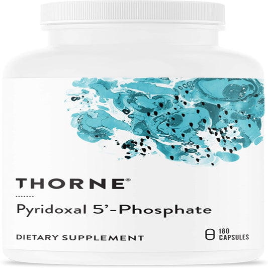 THORNE Pyridoxal 5'-Phosphate - Bioactive Vitamin B6 (Pyridoxine) Supplement for Energy Production and Neurotransmitter Synthesis - 180 Capsules