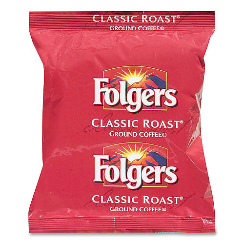 Folgers Classic Roast Coffee Fraction Packs, 5.4 oz, 30/Carton