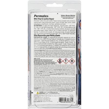 Pro-Style Vinyl and Leather Repair Kit With Plug-In Electric Iron