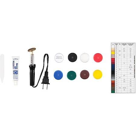 Pro-Style Vinyl and Leather Repair Kit With Plug-In Electric Iron